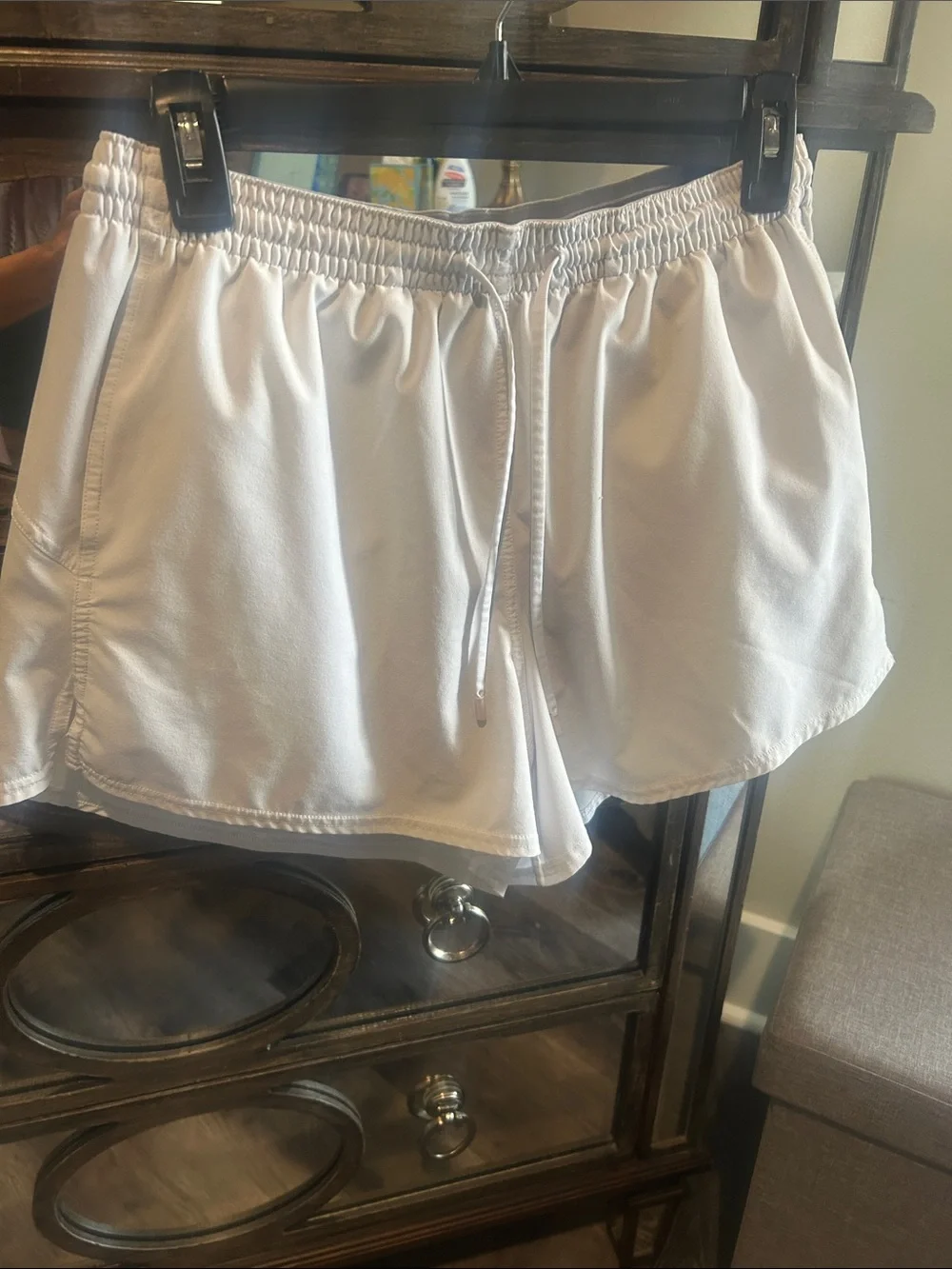 lululemon athletica White Elastic-Waist Athletic Shorts